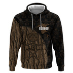Moriori Kekoru New Zealand Personalised Hoodie Kopi Rakau Carving Chatham Islands Map