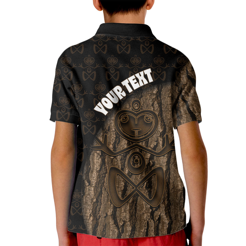 Moriori Kekoru New Zealand Personalised Kid Polo Shirt Kopi Rakau Carving Chatham Islands Map