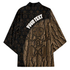 Moriori Kekoru New Zealand Personalised Kimono Kopi Rakau Carving Chatham Islands Map