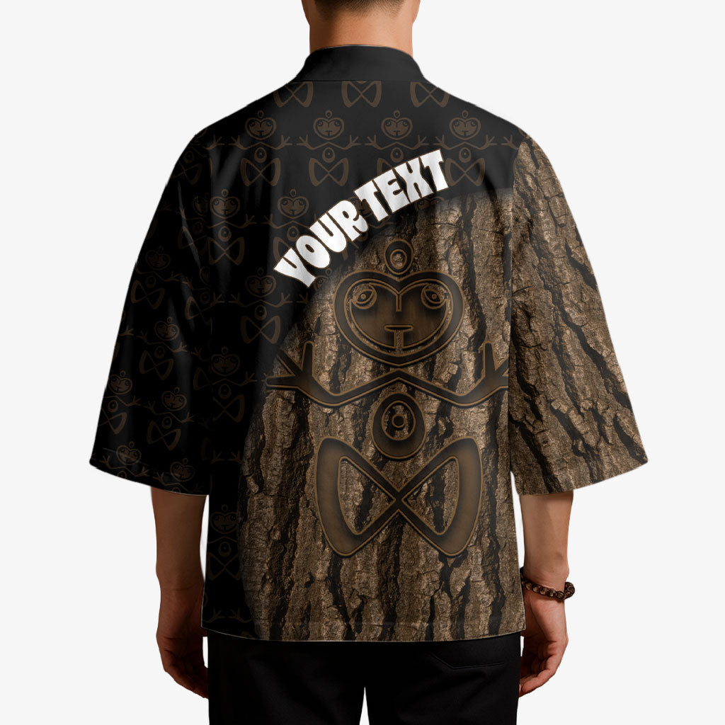 Moriori Kekoru New Zealand Personalised Kimono Kopi Rakau Carving Chatham Islands Map