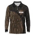 Moriori Kekoru New Zealand Personalised Long Sleeve Polo Shirt Kopi Rakau Carving Chatham Islands Map