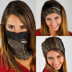 Moriori Kekoru New Zealand Personalised Neck Gaiter Kopi Rakau Carving Chatham Islands Map