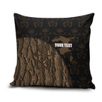 Moriori Kekoru New Zealand Personalised Pillow Cover Kopi Rakau Carving Chatham Islands Map