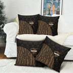 Moriori Kekoru New Zealand Personalised Pillow Cover Kopi Rakau Carving Chatham Islands Map