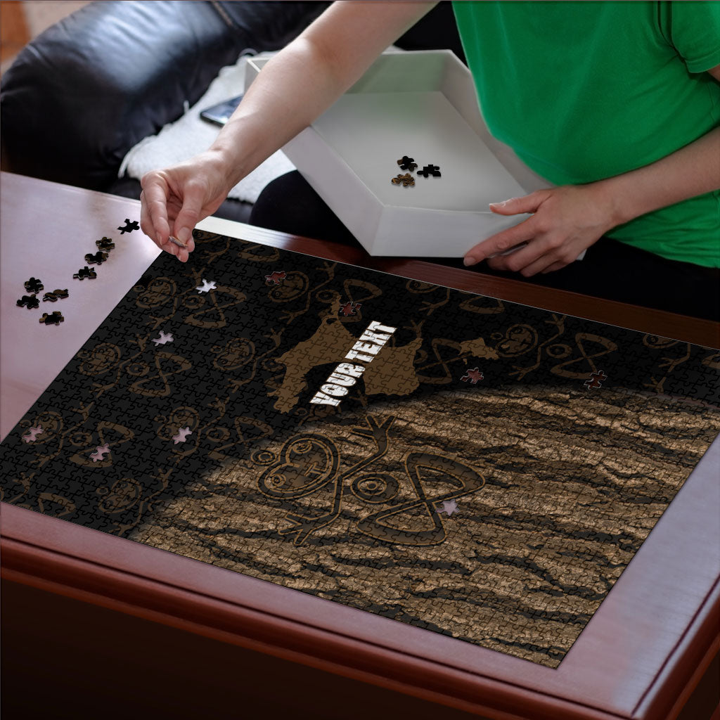 Moriori Kekoru New Zealand Personalised Puzzle Kopi Rakau Carving Chatham Islands Map