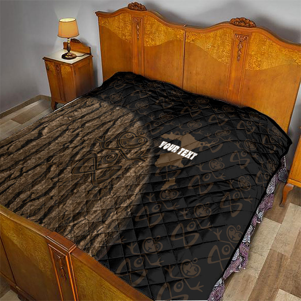 Moriori Kekoru New Zealand Personalised Quilt Kopi Rakau Carving Chatham Islands Map