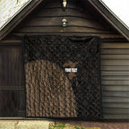 Moriori Kekoru New Zealand Personalised Quilt Kopi Rakau Carving Chatham Islands Map