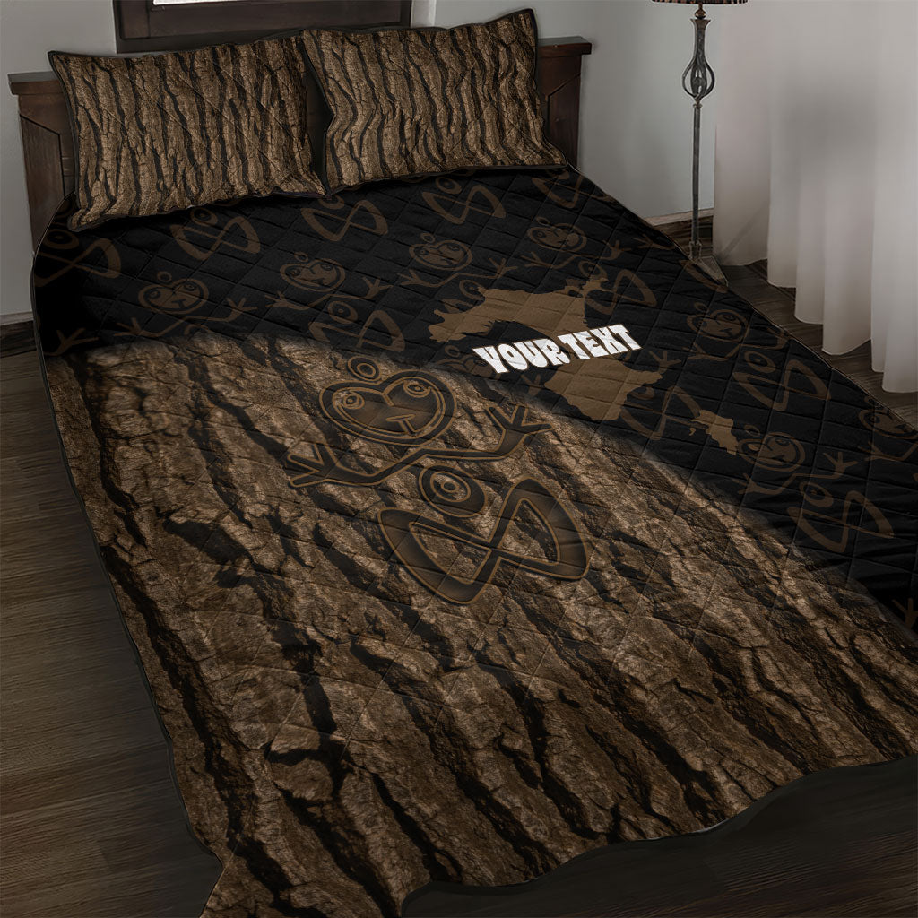 Moriori Kekoru New Zealand Personalised Quilt Bed Set Kopi Rakau Carving Chatham Islands Map