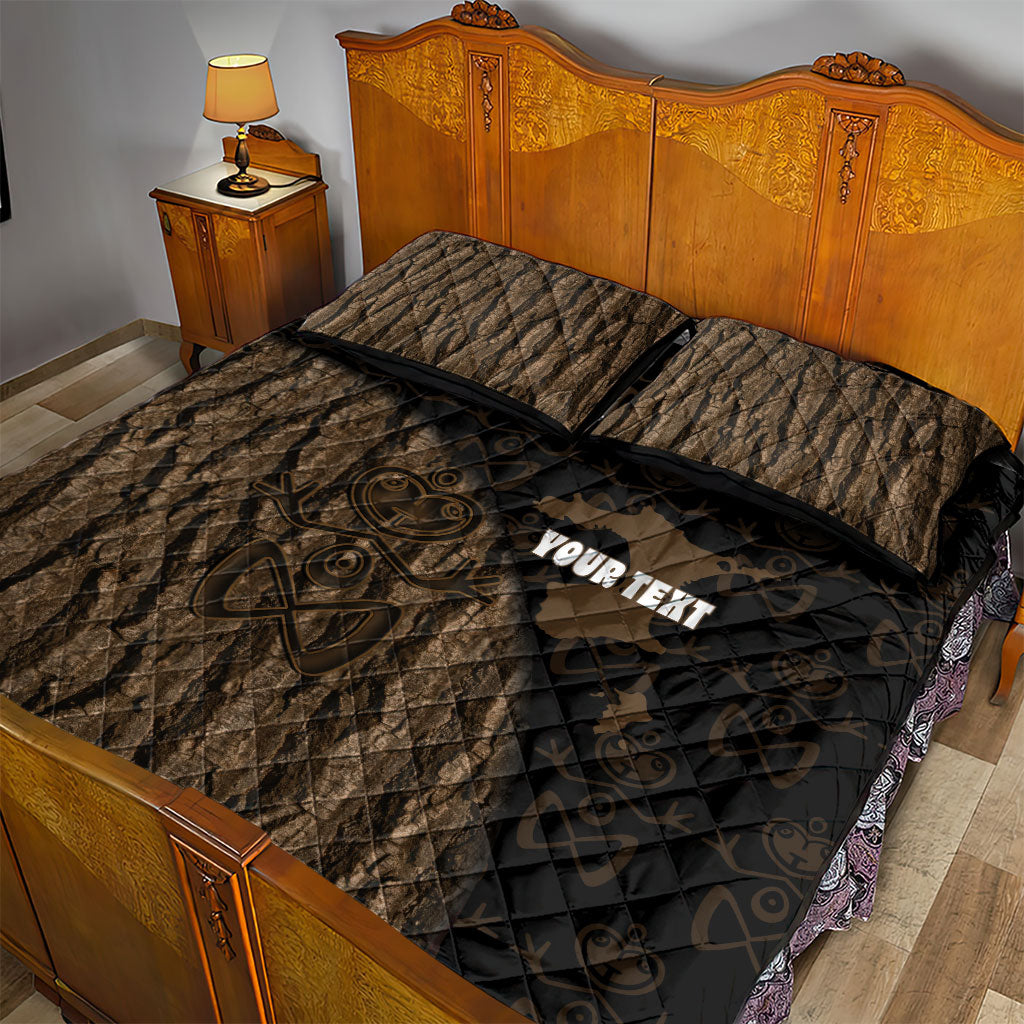 Moriori Kekoru New Zealand Personalised Quilt Bed Set Kopi Rakau Carving Chatham Islands Map