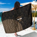 Moriori Kekoru New Zealand Personalised Sarong Kopi Rakau Carving Chatham Islands Map