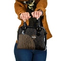 Moriori Kekoru New Zealand Personalised Shoulder Handbag Kopi Rakau Carving Chatham Islands Map