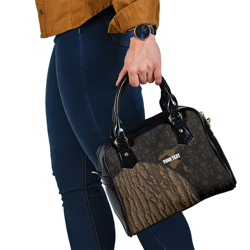 Moriori Kekoru New Zealand Personalised Shoulder Handbag Kopi Rakau Carving Chatham Islands Map