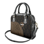 Moriori Kekoru New Zealand Personalised Shoulder Handbag Kopi Rakau Carving Chatham Islands Map