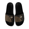 Moriori Kekoru New Zealand Personalised Slide Sandals Kopi Rakau Carving Chatham Islands Map
