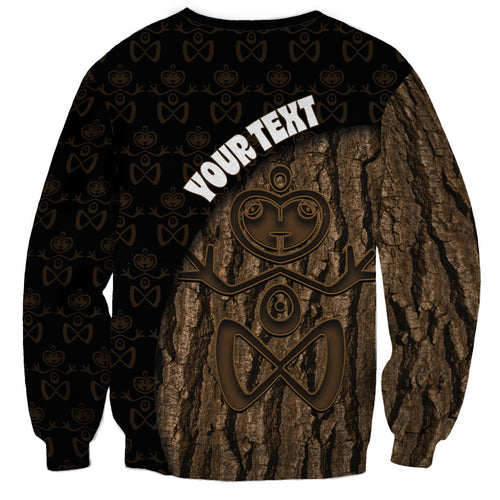 Moriori Kekoru New Zealand Personalised Sweatshirt Kopi Rakau Carving Chatham Islands Map