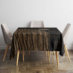 Moriori Kekoru New Zealand Personalised Tablecloth Kopi Rakau Carving Chatham Islands Map