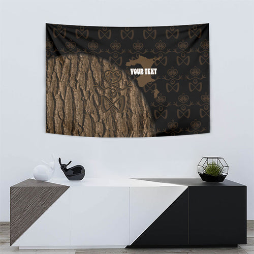 Moriori Kekoru New Zealand Personalised Tapestry Kopi Rakau Carving Chatham Islands Map