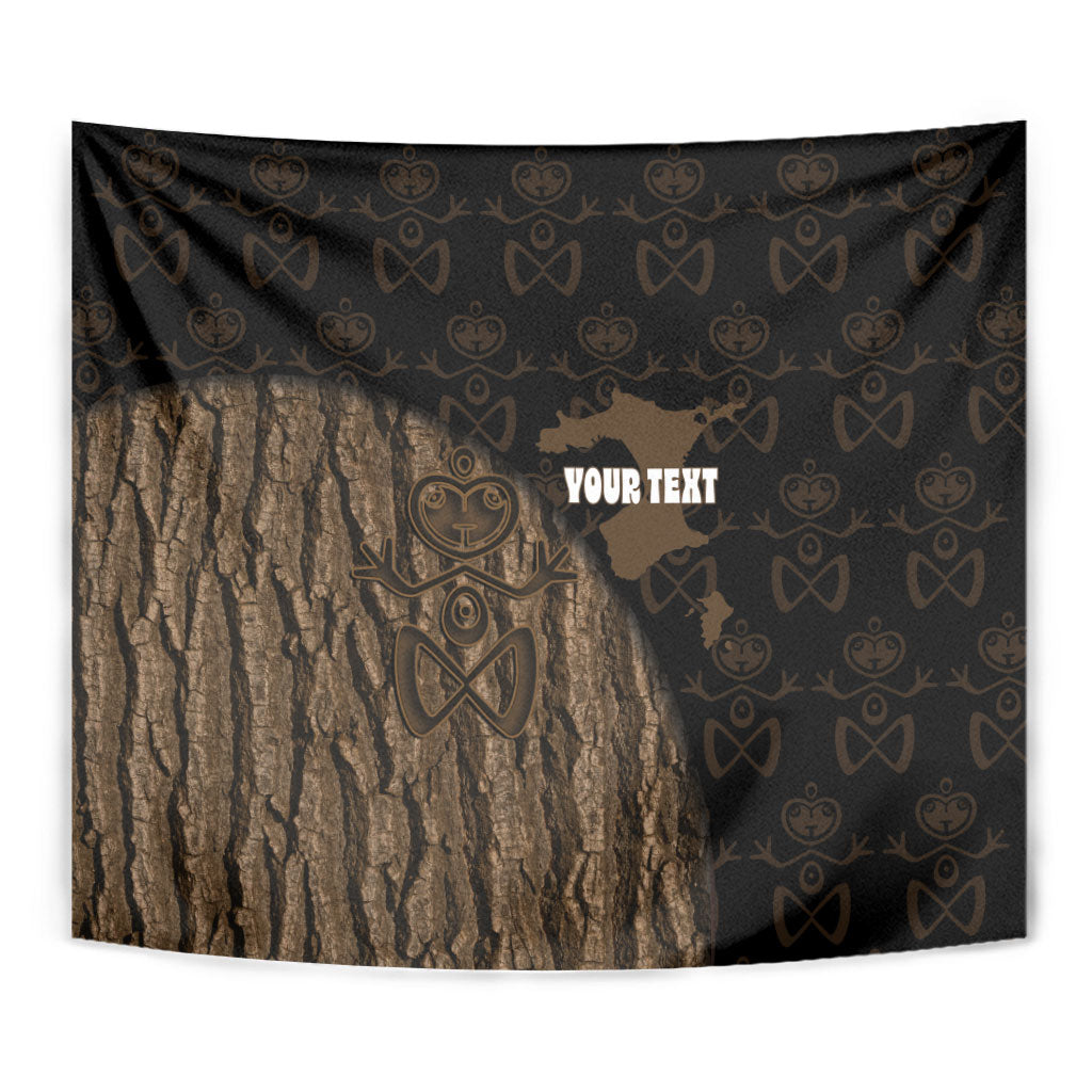 Moriori Kekoru New Zealand Personalised Tapestry Kopi Rakau Carving Chatham Islands Map