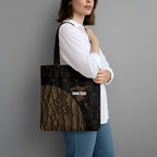 Moriori Kekoru New Zealand Personalised Tote Bag Kopi Rakau Carving Chatham Islands Map