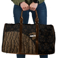 Moriori Kekoru New Zealand Personalised Travel Bag Kopi Rakau Carving Chatham Islands Map