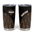 Moriori Kekoru New Zealand Personalised Tumbler Cup Kopi Rakau Carving Chatham Islands Map