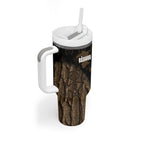 Moriori Kekoru New Zealand Personalised Tumbler With Handle Kopi Rakau Carving Chatham Islands Map