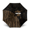 Moriori Kekoru New Zealand Personalised Umbrella Kopi Rakau Carving Chatham Islands Map