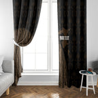 Moriori Kekoru New Zealand Personalised Window Curtain Kopi Rakau Carving Chatham Islands Map