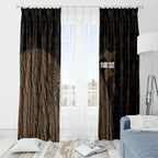 Moriori Kekoru New Zealand Personalised Window Curtain Kopi Rakau Carving Chatham Islands Map