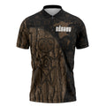 Moriori Kekoru New Zealand Personalised Zipper Polo Shirt Kopi Rakau Carving Chatham Islands Map