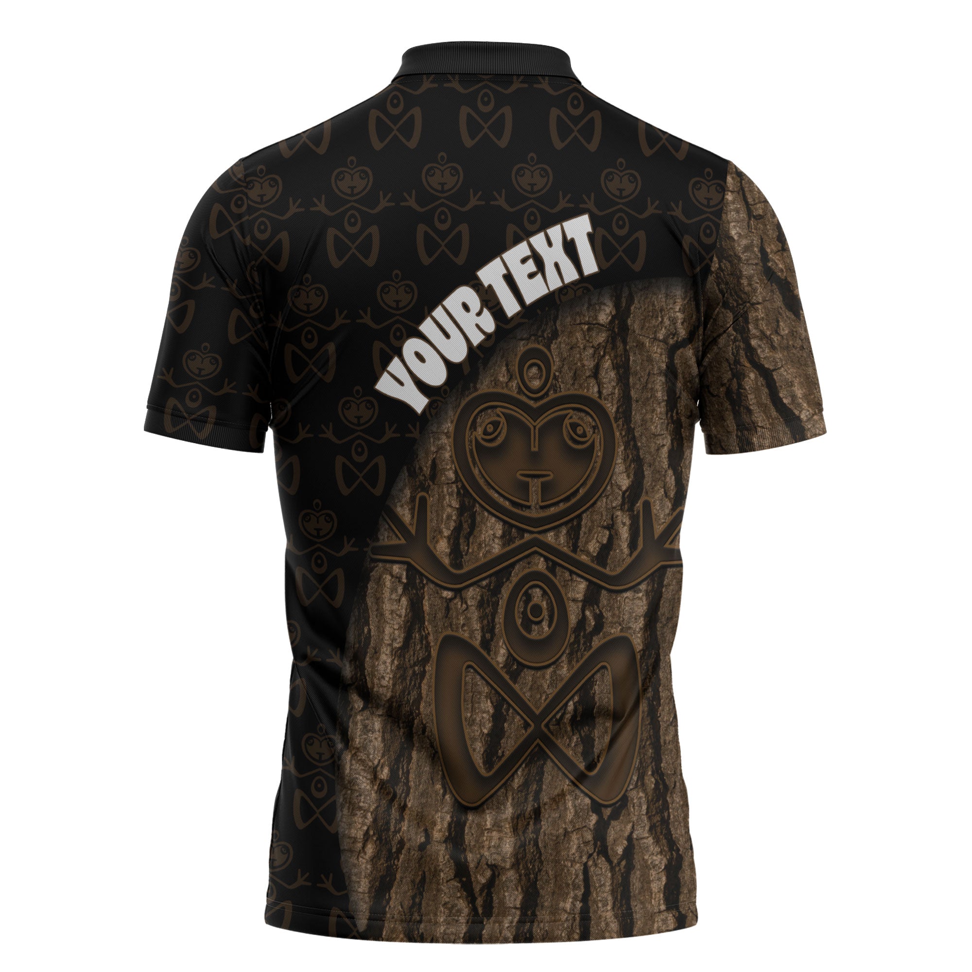 Moriori Kekoru New Zealand Personalised Zipper Polo Shirt Kopi Rakau Carving Chatham Islands Map