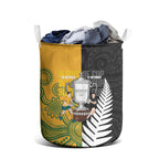 New Zealand Australia Rugby Bledisloe 2026 Laundry Basket Champion Trophy Maori Aboriginal Art