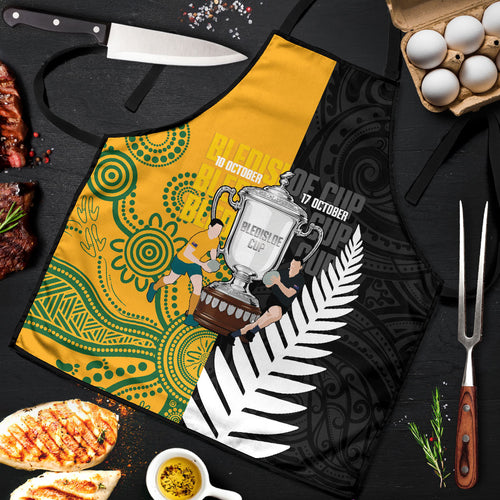 New Zealand Australia Rugby Bledisloe 2026 Apron Champion Trophy Maori Aboriginal Art