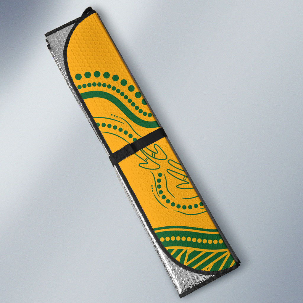 New Zealand Australia Rugby Bledisloe 2026 Auto Sun Shade Champion Trophy Maori Aboriginal Art