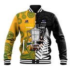 New Zealand Australia Rugby Bledisloe 2026 Custom Baseball Jacket Champion Trophy Maori Aboriginal Art