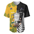 New Zealand Australia Rugby Bledisloe 2026 Custom Baseball Jersey Champion Trophy Maori Aboriginal Art