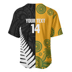New Zealand Australia Rugby Bledisloe 2026 Custom Baseball Jersey Champion Trophy Maori Aboriginal Art