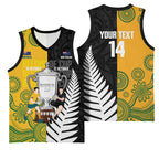 New Zealand Australia Rugby Bledisloe 2026 Custom Basketball Jersey Champion Trophy Maori Aboriginal Art