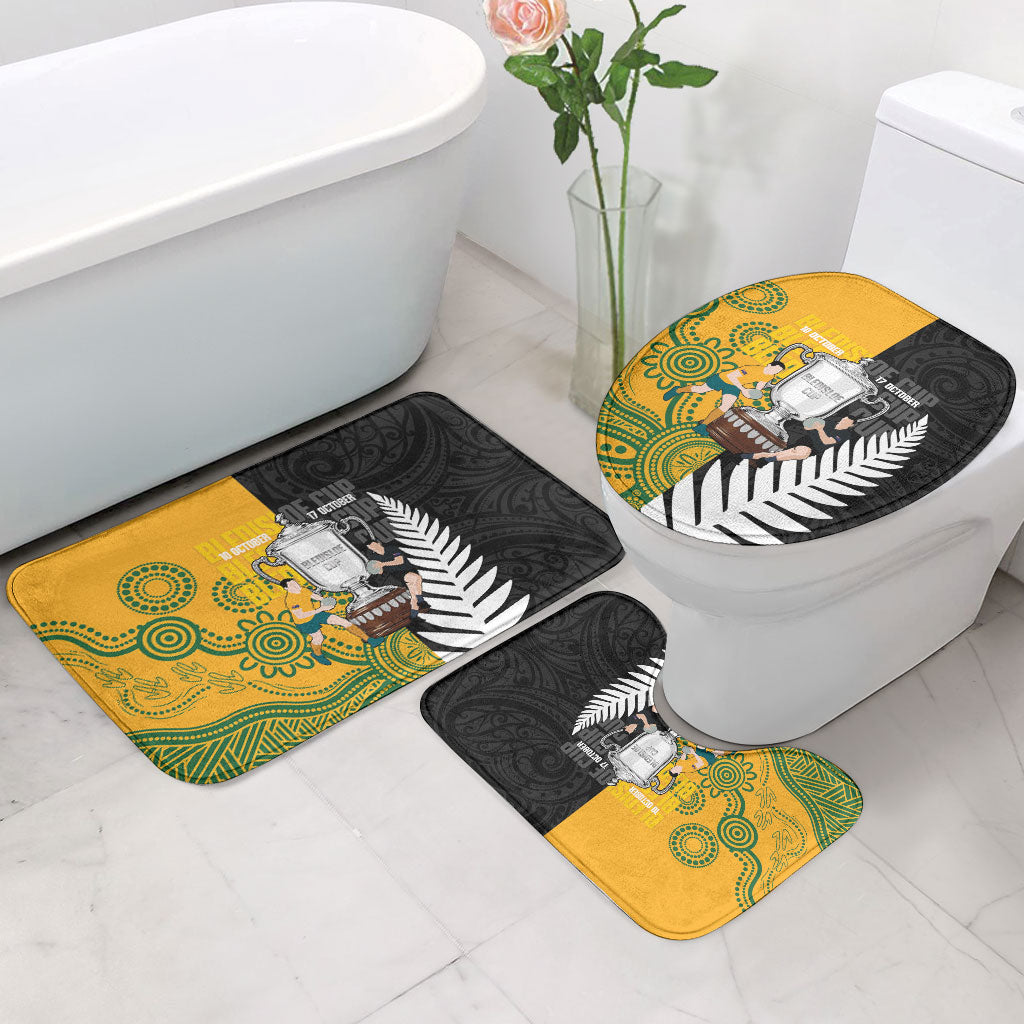 New Zealand Australia Rugby Bledisloe 2026 Bathroom Set Champion Trophy Maori Aboriginal Art
