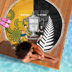 New Zealand Australia Rugby Bledisloe 2026 Beach Blanket Champion Trophy Maori Aboriginal Art