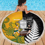 New Zealand Australia Rugby Bledisloe 2026 Beach Blanket Champion Trophy Maori Aboriginal Art