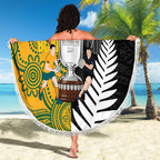 New Zealand Australia Rugby Bledisloe 2026 Beach Blanket Champion Trophy Maori Aboriginal Art