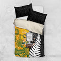 New Zealand Australia Rugby Bledisloe 2026 Bedding Set Champion Trophy Maori Aboriginal Art