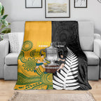 New Zealand Australia Rugby Bledisloe 2026 Blanket Champion Trophy Maori Aboriginal Art
