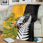 New Zealand Australia Rugby Bledisloe 2026 Blanket Champion Trophy Maori Aboriginal Art