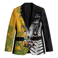 New Zealand Australia Rugby Bledisloe 2026 Custom Blazer Champion Trophy Maori Aboriginal Art