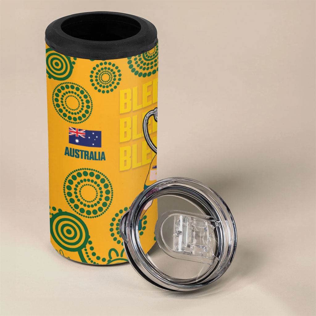 New Zealand Australia Rugby Bledisloe 2026 4 in 1 Can Cooler Tumbler Champion Trophy Maori Aboriginal Art