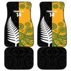 New Zealand Australia Rugby Bledisloe 2026 Custom Car Mats Champion Trophy Maori Aboriginal Art