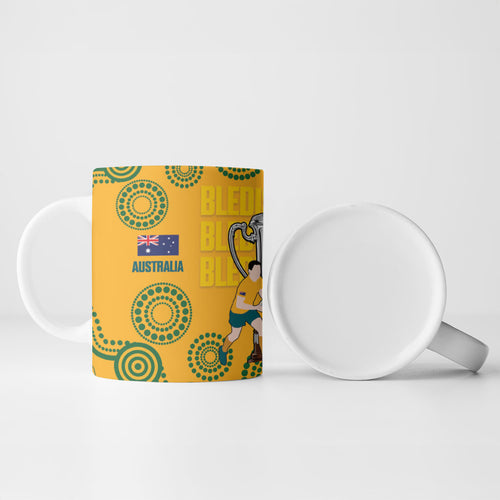 New Zealand Australia Rugby Bledisloe 2026 Ceramic Mug Champion Trophy Maori Aboriginal Art