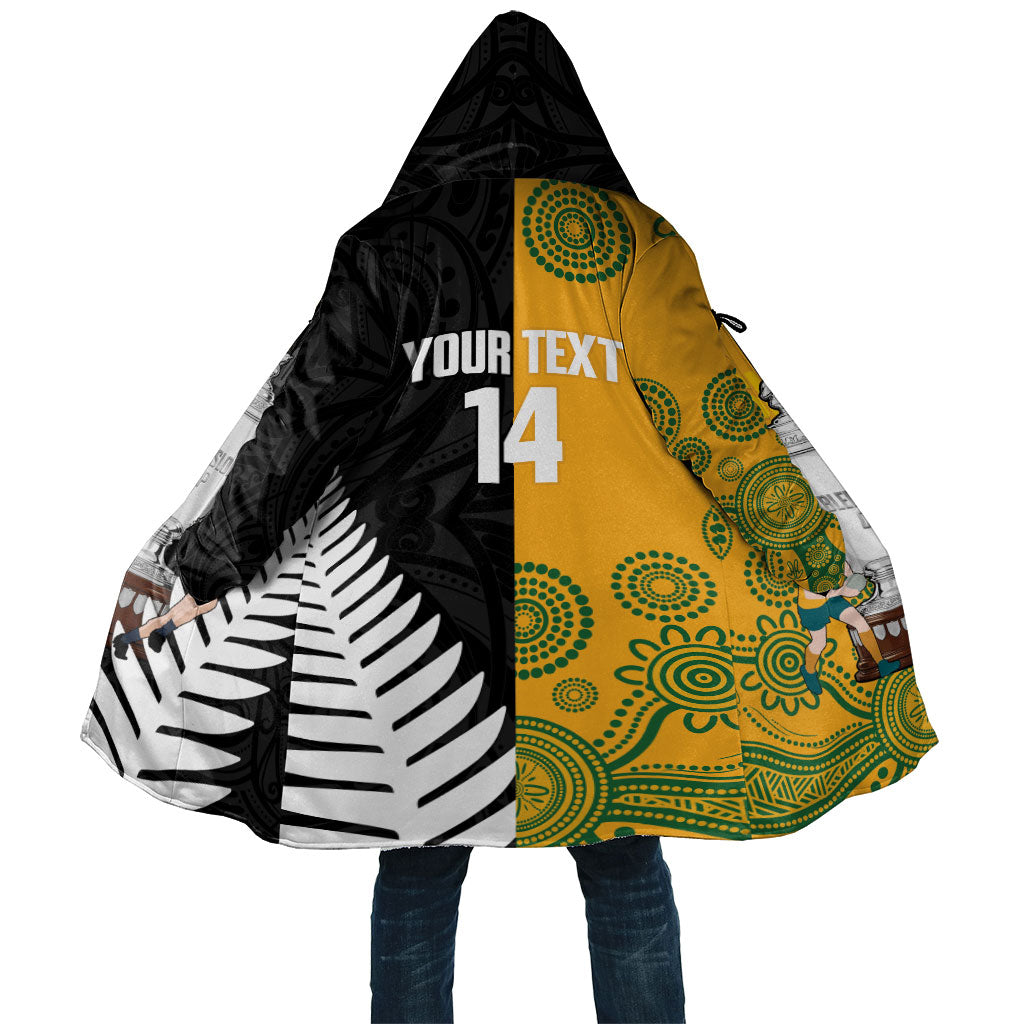 New Zealand Australia Rugby Bledisloe 2026 Custom Cloak Champion Trophy Maori Aboriginal Art